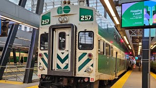 GO Train Departing Downsview Park Station [upl. by Lenssen]