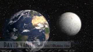 Earth Moon Orbit 3D Animation [upl. by Engleman263]