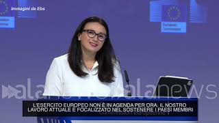 Difesa Commissione UE quotEsercito non in agenda al momentoquot [upl. by Eenoj]