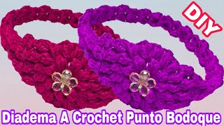 Diadema tejida a crochet en 20 minutos Paso A Paso [upl. by Einnok]