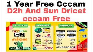 1 Year Free Cccam Sever 2022  365 Day Free line 2023 Videocon free cccam  Dishtv Free cccam Sever [upl. by Ahseiyk]