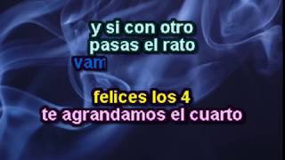 KARAOKE  Felices los 4  Version SALSA   Maluma amp Marc Anthony [upl. by Yekcir]