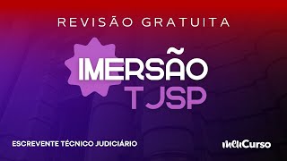 Revisão Gratuita TJSP 2024 PCD Bloco 1 Imersão MEUCURSO [upl. by Kathi317]