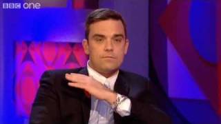 Robbie Williams Take That Tattoo  Friday Night with Jonathan Ross  BBC One [upl. by Grazia403]