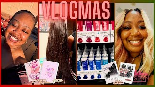 VLOGMAS DAY 13 BIRTHDAY WIG PREP🩷DECIDING ON A COLOR💙IT DIDNT FIT😒 [upl. by Naesyar499]