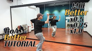 느리게 BoA 보아  Better  안무배우기 Dance Slow Tutorial  거울모드 Mirrored [upl. by Dranreb910]