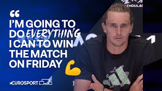 Zverev on career BEST performance and preparations for semifinal clash with Medvedev 🎾🇦🇺 [upl. by Daron70]