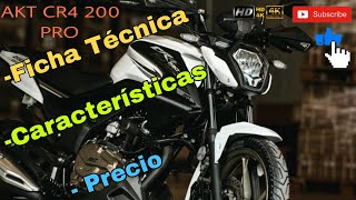 AKT CR4 200 PRO ✅Ficha Técnica ✅Características ✅Precio [upl. by Novyat]