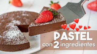 PASTEL con 2 INGREDIENTES 🍫  ¡SIN HORNO Fácil y Rápido [upl. by Zantos]