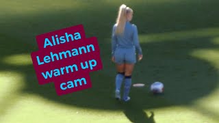 Alisha Lehmann warm up cam [upl. by Adnorat]