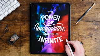 Hand Lettering For Beginners In Procreate 5 ✒ [upl. by Dail]