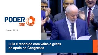 Lula é recebido com vaias e gritos de apoio no Congresso [upl. by Gerard]