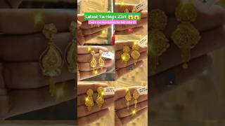 Latest Earrings 22ct 😱😱earring lightweightearrings youtubeshort [upl. by Zarihs]