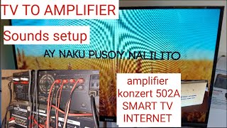 how to connect TV to amplifier [upl. by Castra85]