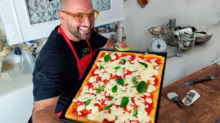 Pizza in teglia in 2 ore  I fornelli di Max [upl. by Cly]