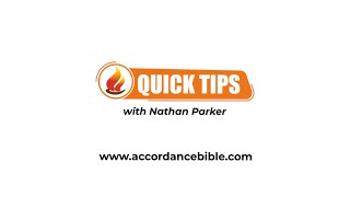 Accordance Quick Tips Daily Bible Reading Plans [upl. by Luahs972]