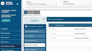 How to update your SARS registered details on eFiling [upl. by Abbub352]