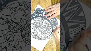 A Salad Plate Hand Drawn Doodle Step By Step Easy Process Tutorial Shorts doodle drawing [upl. by Chemosh859]