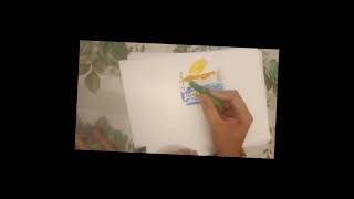 EasyArts47 sencery coloring in oilpastel coloringbook oilpastel [upl. by Ahsinek]