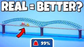 These real bridges SHOCKED ME in Poly Bridge 3 [upl. by Nepets]