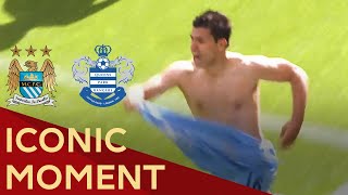 Premier League  Iconic Moment  Aguero Wins Man Citys First Title  Man City v QPR 13 May 2012 [upl. by Garratt]