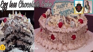 Chocolate cake recipe chocolate sponge with decoration at homeTeenaskitchen [upl. by Reivad451]