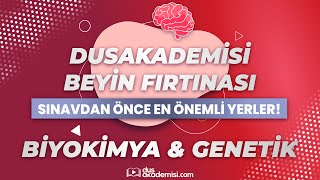 DUSAKADEMİSİ BEYİN FIRTINASI  DUS Biyokimya amp Genetik Sınavdan Önce En Önemli Yerler [upl. by Donaldson]