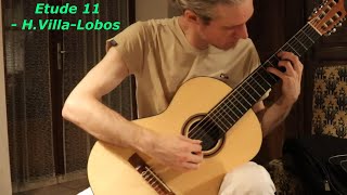 Etude N°11  HVillaLobos Guitar  Etude [upl. by Knick]