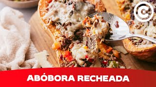 Abóbora Recheada com Carne Refeição completa e saborosa [upl. by Erina]