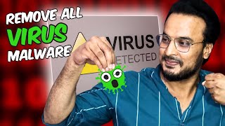 Remove Any VIRUS amp MALWARE from Windows 1110✨FREE With 1 Click 2024 [upl. by Arbrab]