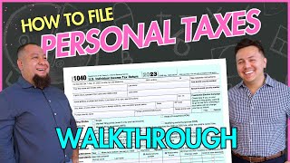 How to File Personal Taxes Tax pro LIVE walk through [upl. by Ahsenit]