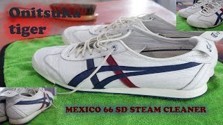 onitsuka tiger MEXICO 66 SD steam cleaner [upl. by Naid374]