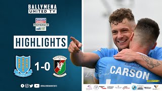 Match Highlights I Ballymena United 10 Glentoran [upl. by Isoj]