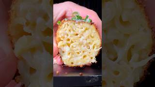 Fried White Cheddar Mac n’ Cheese Balls using Banza a higher protein pasta 🍝 banzapartner [upl. by Seugirdor]