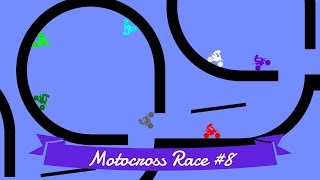 Motocross Race 8 Elimination  12 colors  Bouncy Marble [upl. by Maurilla191]