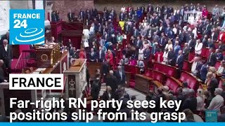 In France the farright RN party sees key positions in Parliament slip from its grasp • FRANCE 24 [upl. by Beckett179]