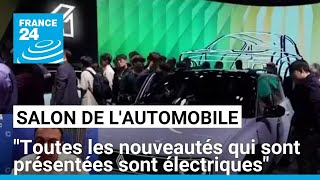 90e salon de lautomobile à Paris  quotToutes les nouveautés qui sont présentées sont électriquesquot [upl. by Halil20]