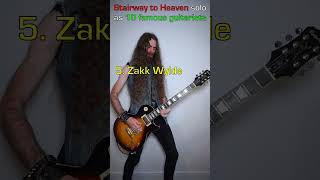 STAIRWAY TO HEAVEN solo as 10 famous guitarists [upl. by Poul]