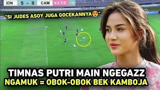 HASIL TIMNAS PUTRI INDONESIA HARI INI  GOAL INDONESIA VS KAMBOJA HIGHLIGHTS AFF WOMENS CUP 2024 [upl. by Khalsa]