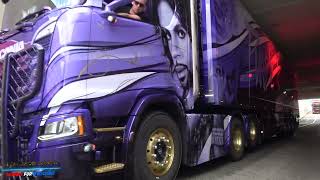 Truckstar Festival TT Assen 2023  A Visch winnaar Nederland  Scania V8 With Black Smoke 2160p 4K [upl. by Aidnyc222]