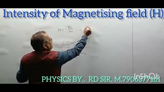 Magnetism Intensity of Magnetising field Hclass12physics iitjee NEET rdsir [upl. by Marwin]