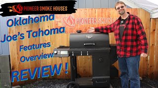 REVIEW of the Oklahoma Joe Tahoma 900 autofeed charcoal smoker [upl. by Grider]