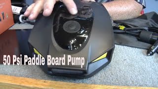 50PSI Electric Paddle Board Pump Dual Motor SUP Air Pump for Inflation and Deflation [upl. by Nymsaj]