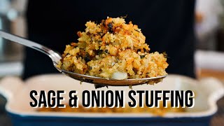 The Easiest and Tastiest Sage and Onion Stuffing  Christmas Recipe [upl. by Bluefield]