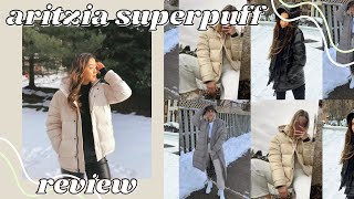 NEW ARITZIA SUPER PUFF JACKET REVIEW  TRYON  best winter jacket 2021 [upl. by Fenn]