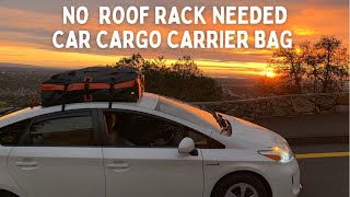 CAR ROOFTOP CARGO CARRIER BAG  DEMO amp INSTALLATION [upl. by Yllitnahc]