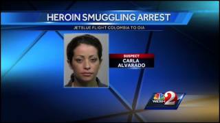 Jet blue flight attendant caught smuggling heroin [upl. by Adrea59]