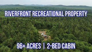 SOLD 96± Acre Riverfront Recreational Property With Camp  Maine Real Estate SOLD [upl. by Einnig]