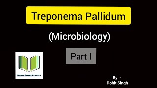 Treponema Pallidum Part I  Microbiology [upl. by Yrol]