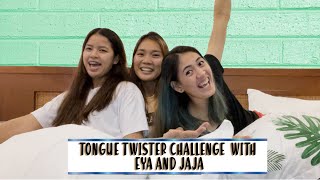 MYLENE PAAT VLOG 17  TONGUE TWISTER CHALLENGE WITH EYA AND JAJA [upl. by Ahsykal]